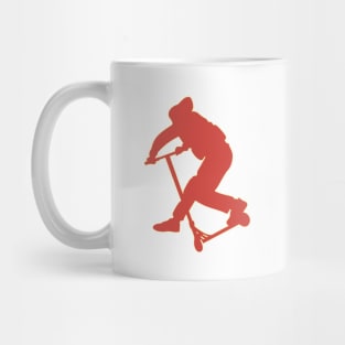 Stunt scooter boy Cancan red Mug